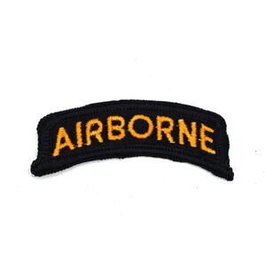 Black & Gold U.S. Army Airborne Tab Patch